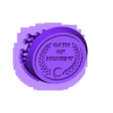 OoM_presupported.stl Oath of Momentum token for Space Mariners