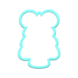 1.png Christmas Mouse Tree Cookie Cutters | STL File