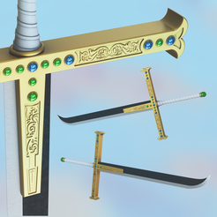 Walsh3D on Instagram: Mihawk “Yoru” Sword 3D Model from One Piece