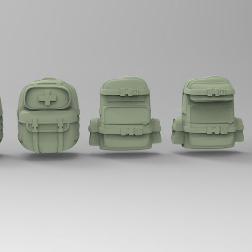🎒 Backpacks for miniatures・ STL File for ・Cults