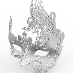 mascaraVeneciana.jpg STL file halloween venetian mask・3D printing idea to download