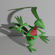 Grovyle2.png Grovyle pokemon 3D print model