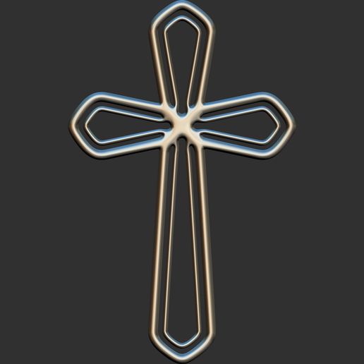 Christian cross 101・Бесплатный STL для 3D-печать и Обработка с ЧПУ ...