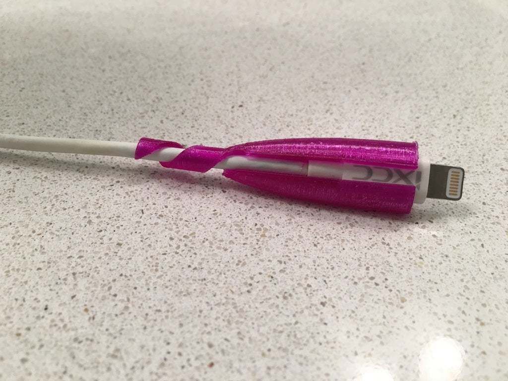 Download free STL file iXCC Lightning Cable Bend Relief • 3D printable