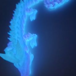 Kristalldrache, bewegliches Flexi-Wackeltier, Druck an Ort und Stelle, Fantasy