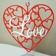 20210212_085142.jpg Archivo STL ♥ Cartel colgante Corazón Amor ♥・Objeto imprimible en 3D para descargar