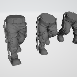 exo-1.png 28mm Scify Military Leg Set with Exoskeletons