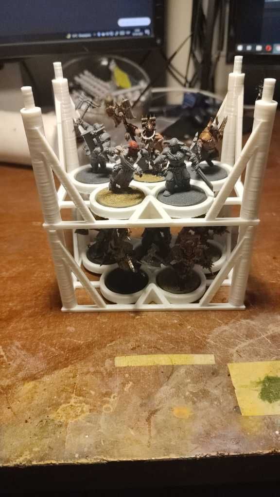 Free STL file rack for base 32 mm x 5・3D printable design to download・Cults