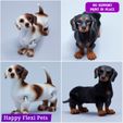 17.jpg Weenie the articulated real looking dachshund sausage dog toy