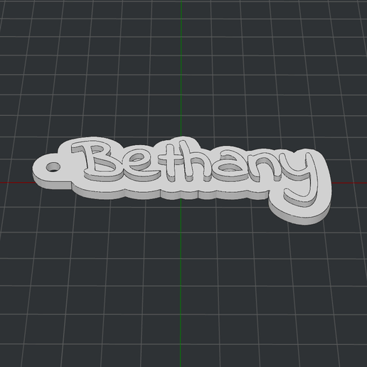 Keychain Bethany 3D model