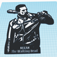 negan2.png Negan The walking Dead wallart