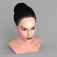 untitled.251.jpg Beautiful brunette woman bust ready for full color 3D printing TYPE 9