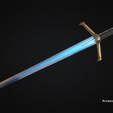 Medieval-Obi-Wan-Sword.png Bartok Medieval Obi-Wan Ep 3 Lightsaber Sword - 3D Print Files