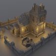 Church4.jpg Petite église en ruine 28 MM Tabletop Terrain