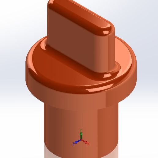 fan knob 3D model