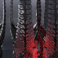 untitled.103.png OBJ file Alien Spine Tower 1・3D printable model to download, aramar
