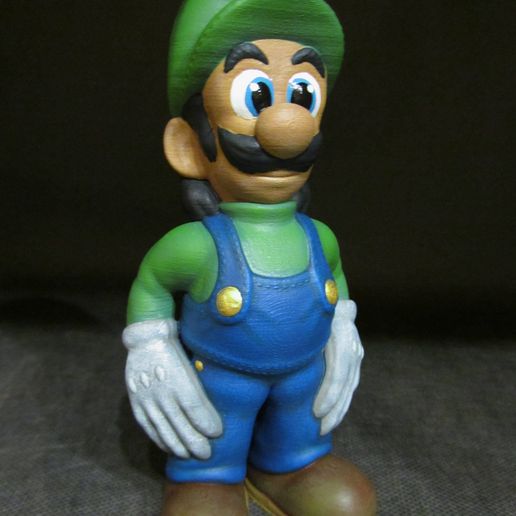 STL file Luigi (Easy print no support)・Model to download and 3D print・Cults