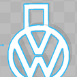 Capture Porte Clé Volkswagen.PNG Fichier STL gratuit Porte Clé Volkswagen・Plan imprimable en 3D à télécharger
