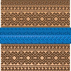 86654545.jpg Fichier 3D Rouleau d'argile à motifs grecs / rouleau de poterie / rouleau d'argile à motifs aztèques / imprimeur de motifs ethniques・Design pour imprimante 3D à télécharger