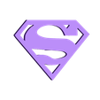 superman.stl SuperMan LOGO - ACCESSORY FOR SHOE LACE - POPLACE
