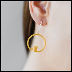 kot.jpg Archivo STL gratis Anillo / pendiente de gato・Objeto imprimible en 3D para descargar
