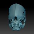 ZBrush Document.jpg Faceless Skull Ring 3D print model