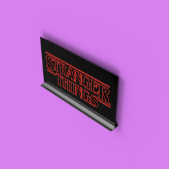 stranger things logo (1).png Stranger Things plate with stand