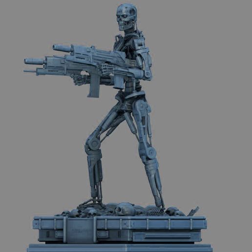 🤖 Terminator T-800 Endoskeleton・ 3D File for 3D printing・Cults