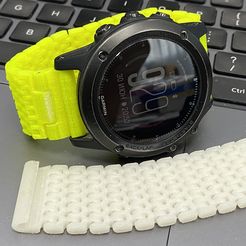 22184C0E-F9D8-4545-B5BA-B21A300B341B.jpeg Бесплатный 3D файл Артикулированный наручный браслет/ремешок для часов Garmin Fenix 3/5x/6x 26 мм・Дизайн 3D-принтера для скачивания