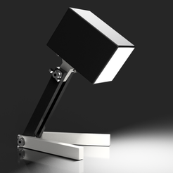BSL_01.png Free STL file Bedside Lamp (Box), LED 12V 2.5W・3D printing design to download