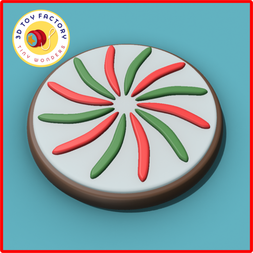 Decorative Christmas Cookie - 3D model önizlemesi
