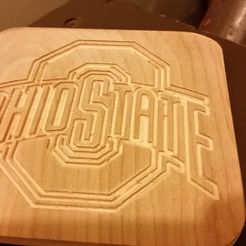 20141019_213532.jpg Free 3D file Ohio State Logo Coaster・3D printable object to download, tronn