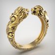 лев.jpg Archivo STL Anillo R161・Modelo imprimible en 3D para descargar