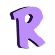 R.stl Letters and Numbers GREMLINS | Logo