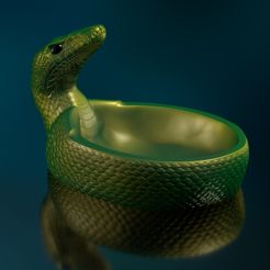 ShopB.jpg Snakes motif 1 - shell - STL 3D print model high-polygon