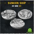MMF-Sunken-Ship-06.jpg Sunken Ship  (Big Set) - Wargame Bases & Toppers