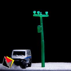0109_POWER_POLE_street_diorama's_Acc_0109.jpg STL file Power Pole Street Diorama's 1/64 Scale・Design to download and 3D print