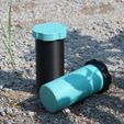 3D.jpg Tube Storage Container Cylinder