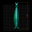 DIMENIOSN1.png Pingente de caracol em ouro com detalhes em rubi
