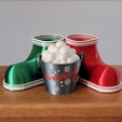 image.png Snowball Bucket Ornament or Candy Dish - AMS Prepainted Included