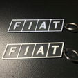 Foto1.png Antique Fiat Logo Key Chain - Key Chain Old Fiat