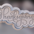 thanksgiffing1Mirror.png Thanksgiving Logo Cookie Cutter and Stamp - Elevate Your Feast with Flair!