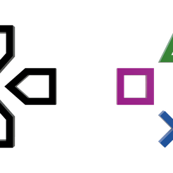 Big-PlayStation-Simbol-Photo-2-v1.png STL-Datei PlayStation Big Simbol 2 Version verfügbar・3D-druckbares Modell zum herunterladen