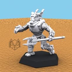 cattlemaster-hunter.jpg OBJ file 6mm (1/285) Viehmeister Mech・3D print design to download