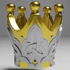 1.png STL file Crown of Insight -- Keychain -- Genshin Impact Ornament -- 3D Print Ready・3D printing idea to download