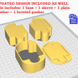 UPDATED DESIGN INCLUDED AS WELL File includes: 1 base + 1 sleeve + 1 plain pusher + 1 beveled pusher 3pc Bitten Ice Lolly Bath Bomb Mold