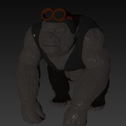 King Reme Final Pintado.jpg STL file Gorilla North・3D printing idea to download