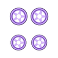 Mazda787b_Wheels.stl Mazda 787b