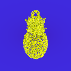 Pineapple_-2.png Archivo STL Colgante de piña voronoi・Diseño de impresora 3D para descargar, Zhyve