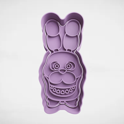 push-diseño.png Archivo 3D Bonnie five nights at freddy’s・Plan para descargar y imprimir en 3D